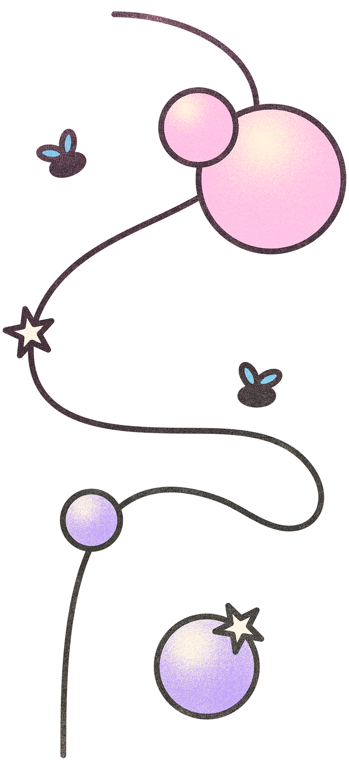 An illustration of stink lines and flies.